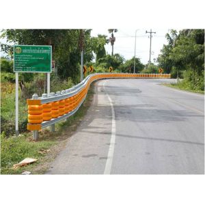 Buy cheap Rolling System Plastic Road Traffic Roller Guardrail Safety Roller Barrier from wholesalers