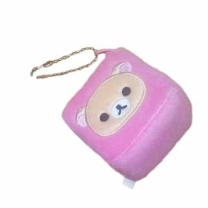 Buy cheap Square Pink Bear Plush Keychain Stuffed Doll Pendant Widgets Customize from wholesalers