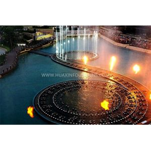 Buy cheap Beautiful Decorative Flaming Water Fountain IP68 273×273×800 Mm Custom Design from wholesalers