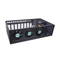 China 240MH/S GPU Mining Rig 8 GPU 6U GPU Server Case With 4 High Power Fans for sale