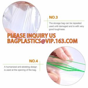 Buy cheap Recloseable k PE bags/ LDPE material Medicine zipper bag/ clear PE pouch, Heavy duty LDPE double-track zipper pac from wholesalers