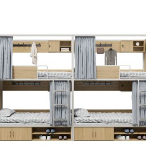 Support customization Student Dormitory Double-Decker Iron Frame Bunk Bed with