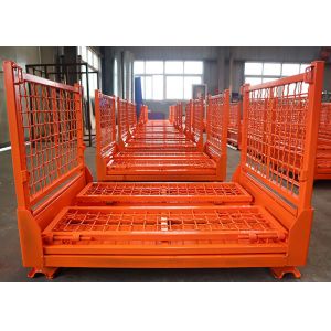 Buy cheap Woven Wire Mesh Pallet Cage 50x50 1.5T Four Sided from wholesalers
