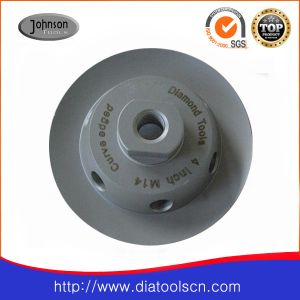 4" Concrete Grinding Wheel With Curve Edged Segment For Concrete And Stone