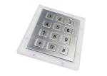 3*4 Flat Keys Computer Numeric Keypad Panel Mounted Optional Keys Layout