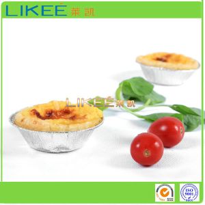 Wrinkle Wall 660ml Disposable Aluminium Foil Container Light Weight