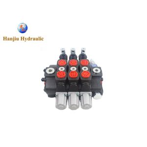 China High Pressure Hydraulic Directional Valve HSSD8 3 Spools Manual Control Type BSPP Ports on sale