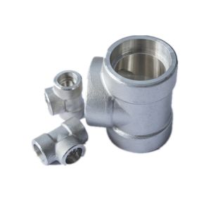Buy cheap ASME B16.11 High Pressure Steel Pipe Fittings 304L 316L Socket Weld Tee 3000# 6000# 9000# from wholesalers