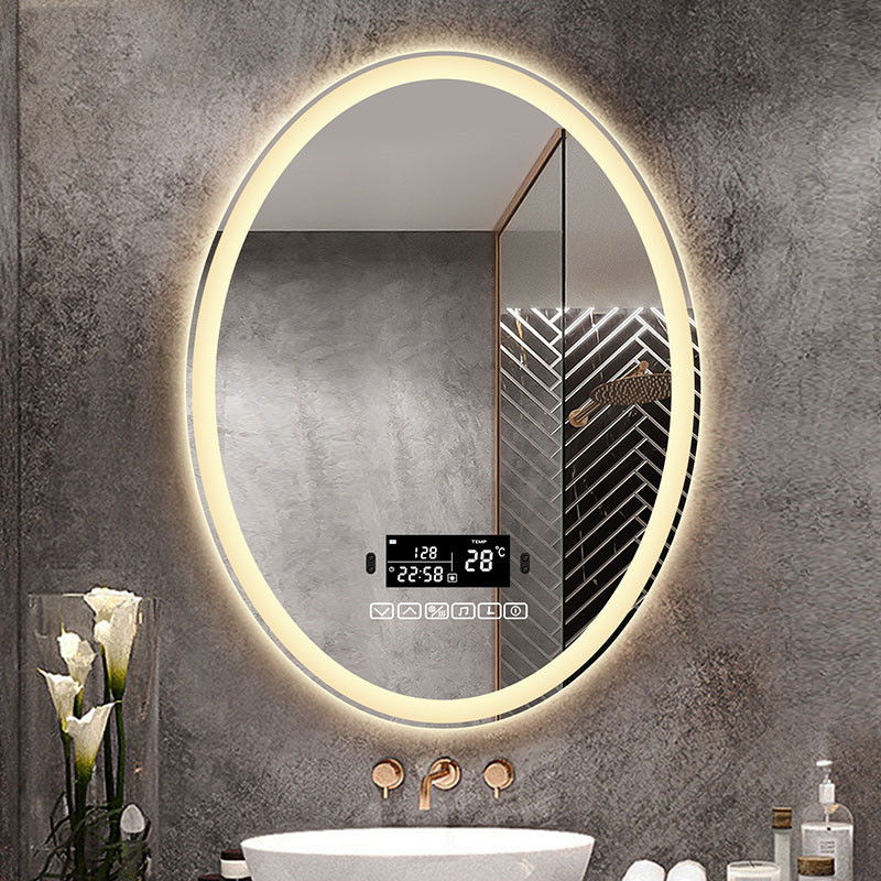Buy cheap Customized Touch Sensor Bathroom Mirror Wall Mounted Oval Backlit Bathroom Mirror 4000K 5000K from wholesalers