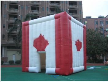 Buy cheap giant inflatable cube tent inflatable canada maple leaves tent from wholesalers