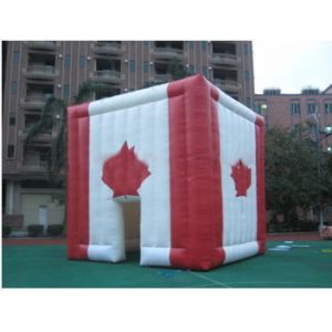 Buy cheap giant inflatable cube tent inflatable canada maple leaves tent from wholesalers