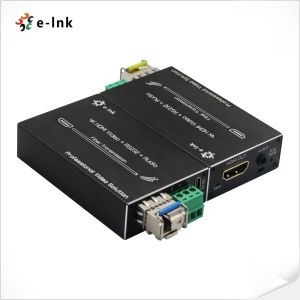 Buy cheap Mini 4K HDMI Fiber Extender with RS232 & External Audio Data rate up to 10.2Gbps from wholesalers