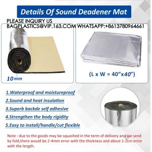 Buy cheap Car Heat Sound Deadening Insulation Mat, - 394 Mil 10.8 Sqft Automobile Sound Deadening & Heat Insulation Material from wholesalers