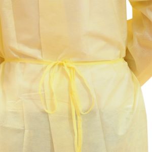 Buy cheap Long Sleeves Sterile Elastic Cuff Non-woven Hospital Medical Surgical Disposable Isolation Gown from wholesalers