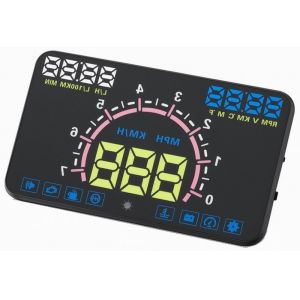 Buy cheap Ouchuangbo 5.8 inch hud head up diplay with OBD2 Interface Plug & Play ES350 Vehicle-Mounted Speeding Warning Alarm from wholesalers