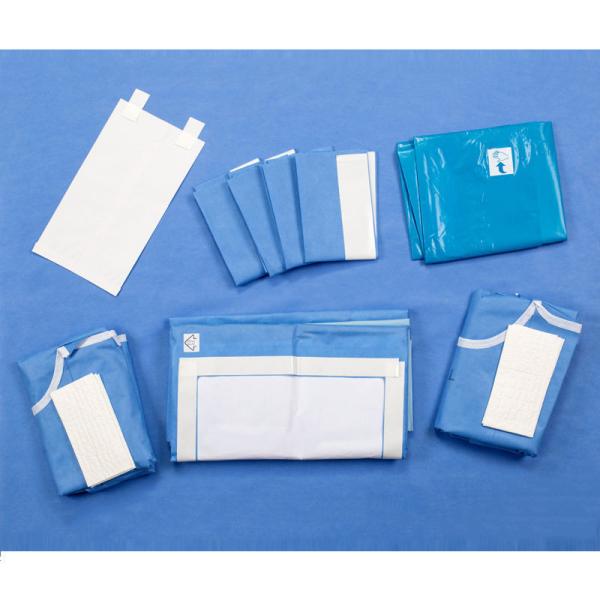 Buy cheap Hospital Surgical Laparotomy Drape Kit PE Viscose Drape Pack from wholesalers