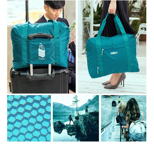 Quality Lightweight Fold Up Carry Bags , High Durability Travel Blue Folding Bag for sale