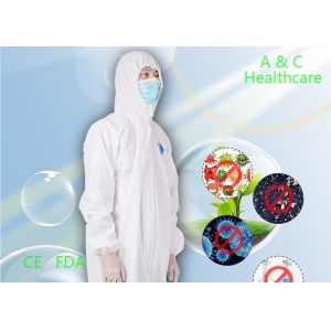 Buy cheap Anti Static Disposable Protective Coverall Waterproof For Asbestos Stripping​ from wholesalers