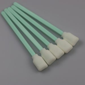 Printer Head Rectangle Sponge Head PP Handle Foam Tip Cleaning Swab