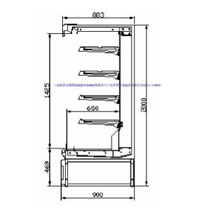 Plug-in Multideck Display Showcase - NEW YORK