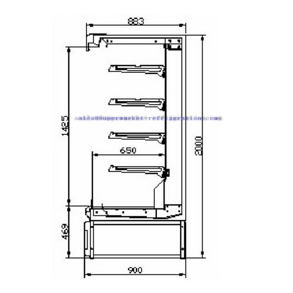 Plug-in Multideck Display Showcase - NEW YORK