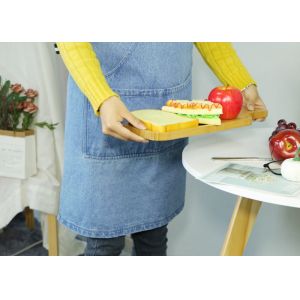 Buy cheap Blue Denim Kitchen Cooking Apron 60*80cm With Woven Webbing And Pockets from wholesalers
