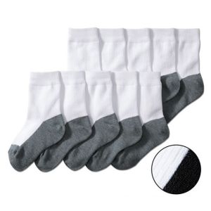 Buy cheap Soft knitted custom color white/grey kids school socks from wholesalers