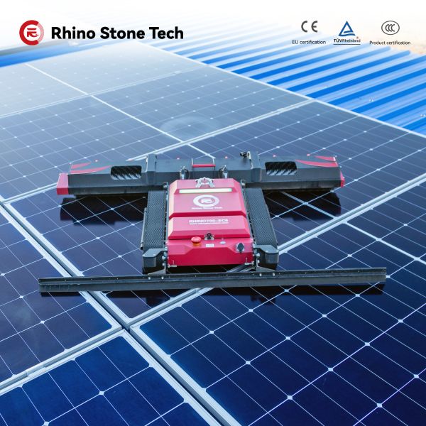 Buy cheap Automatic Remote Control Solar Panel Cleaning System Crawler Robot for PV Power Dust Removal Solution from wholesalers