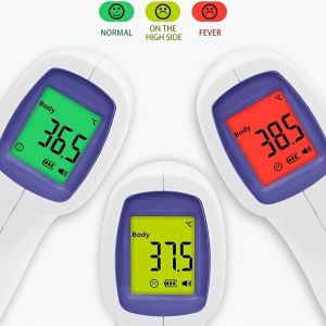 3 Color Backlight Forehead Thermometer 3VDC For Easy Fever Detection