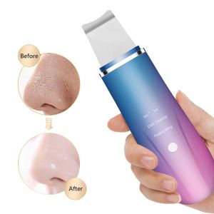 Portable Electric Ultrasonic Facial Scraper Cleansing Peeling Skin Lifting
