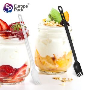 Buy cheap 2019 eco friendly disposable dessert supplies new design fork with 3 holes from wholesalers