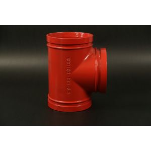 China Strictly Controlled Grooved Mechanical Tee For Ductile Iron Pipes on sale