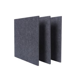 Buy cheap Polyester Fiber Acoustic Wall Panel Pure Black Base from wholesalers