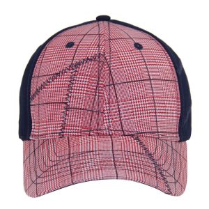Buy cheap Fashion 6 Panel Check Cotton Embriodery Baseball Caps, Low Profile Adjustable Men And Women Cap from wholesalers