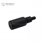 Buy cheap Round Black Essential Oil Frosted Dropper Bottles 5ml - 100ml from wholesalers