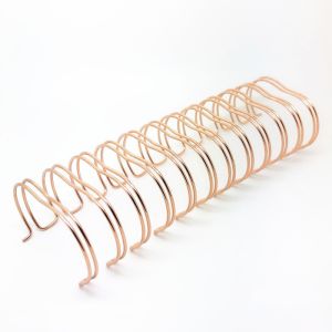 5/16'' pitch 3:1 Gold Spiral Double O Wire Gold Spiral Wire O Loop Binding