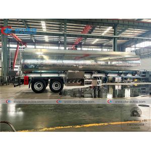 2 Axle 35CBM JOST BPW Axle Tanker Semi Trailer For Diesel Delivery