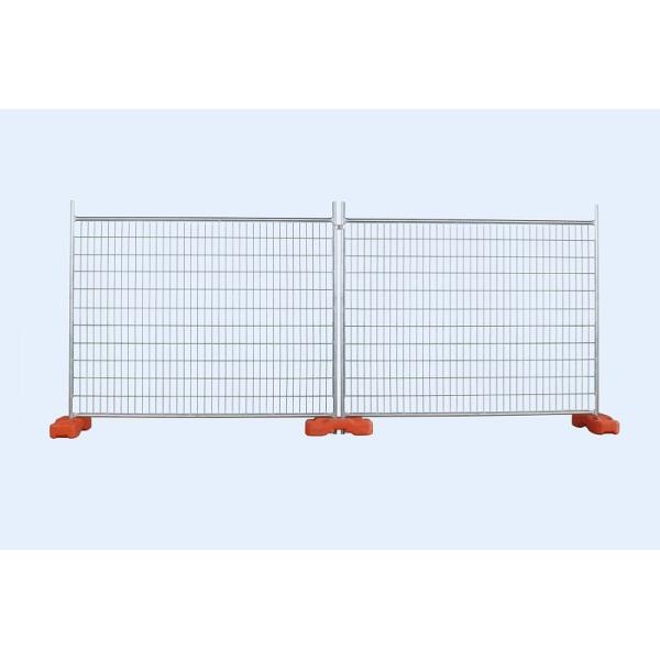 Quality 2.1m Tall Construction Safety Fence Panels , 75x100mm Mesh Portable Security Fence for sale