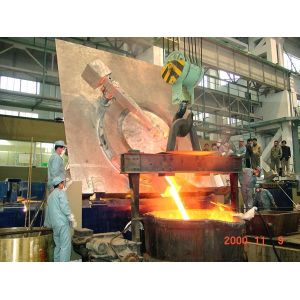 Buy cheap Medium Frequency Hydraulic Steel shell furnace KGPS-4500KW/6000kg from wholesalers