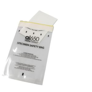 China Pathological Test Self Adhesive Mouth Thickened 95kPa Bags Transparent Printing on sale