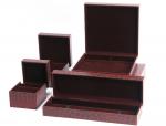 Buy cheap Earring Bracelet  Mens Leather Jewelry Box Glossy Varnishing Surface For Presentation Gift from wholesalers