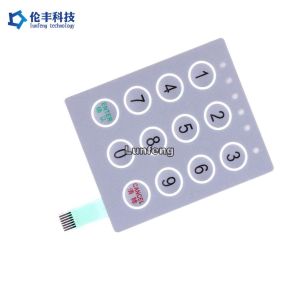 Pantone PET Membrane Switch , Polyester Membrane Switch Keyboard