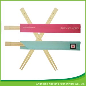 Buy cheap Bamboo 24cm Twins Custom Chop Sticks Biodegradable Sushi Open Paper Packing from wholesalers