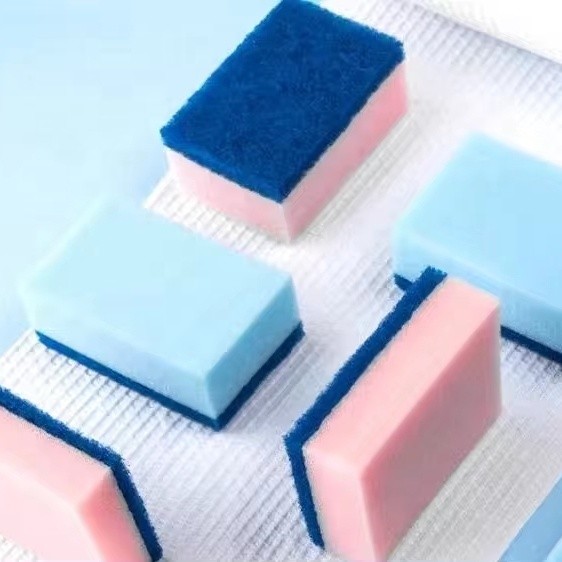 Quality Customizable Kitchen Cleaning Sponge Polyester Sponge 9x6x3cm for sale