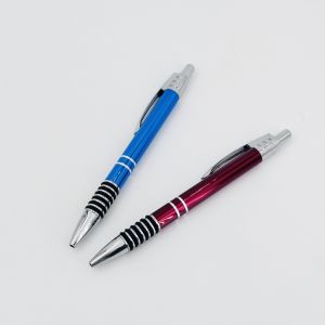 Buy cheap Classical Aluminum Anti Slip Pressing Ballpoint Pen With Printing logos from wholesalers