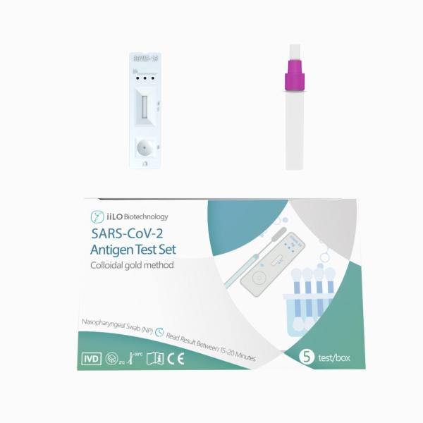 Quality 70mm CE SARS-CoV-2 Antigen Test Set Nasopharyngeal Swab 5 piece for sale