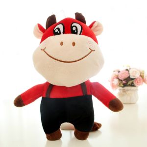 Buy cheap EN71 30cm Skin Friendly Company Zodiac Cow Plush Doll from wholesalers