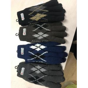 Buy cheap 3M thinsulate Jacquard acrylic gloves for winter--Mens outside gloves with perfect design from wholesalers