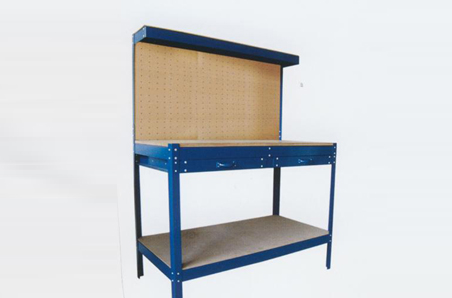 Quality Blue Sand Grain Coating 1.5mm Steel Workshop Benchs with 2 Tier 47 inch Long (THW-47021) for sale