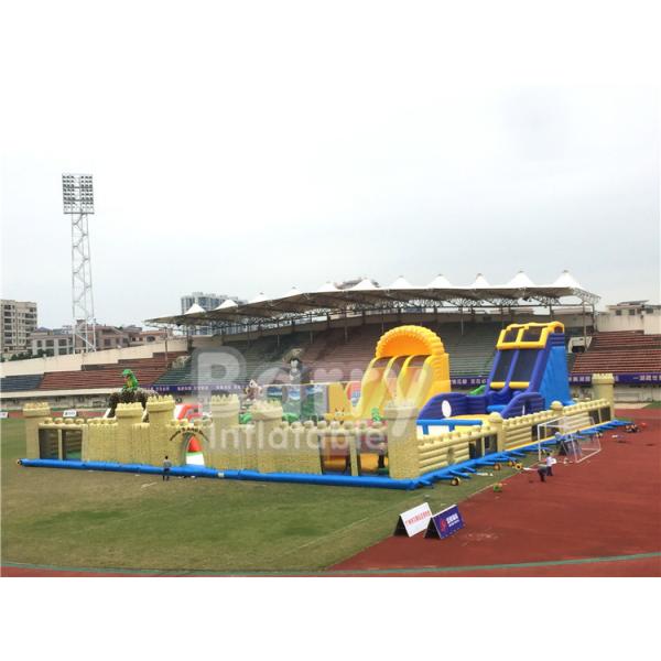 Buy cheap 1600㎡ World'S Largest Inflatable Theme Park Indoor Dinosaurs Outdoor Big Bounce With Sport Game from wholesalers